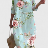 Karolina Vestido Floral Que Favorece la Figura