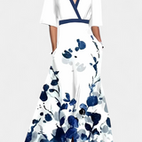 Daphne Vestido Envoltura Floral Elegante
