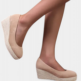 Laupa Zapatos de Plataforma con Suela Trenzada Estilo Espadrille