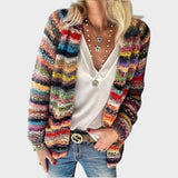 Jaiane - Cálido cárdigan multicolor
