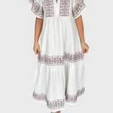 Jacinta Vestido Boho Maxi con Escote en V