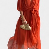 Luisa Vestido Flowy con Escote en V