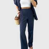 Lani Conjunto de Camisa y Pantalones de Dos Piezas Relaxed