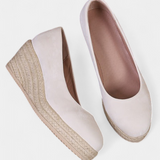 Laupa Zapatos de Plataforma con Suela Trenzada Estilo Espadrille