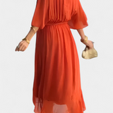 Luisa Vestido Flowy con Escote en V