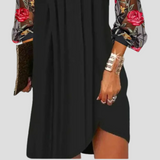 Natalia - Elegante minivestido con mangas transparentes