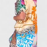 Gala Vestido Boho Casual con Estampado de Leopardo y Escote en V