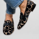 Lucía - Mocasines clásicos con estampado de leopardo