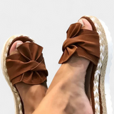 Cveta Sandalias de Plataforma con Lazo