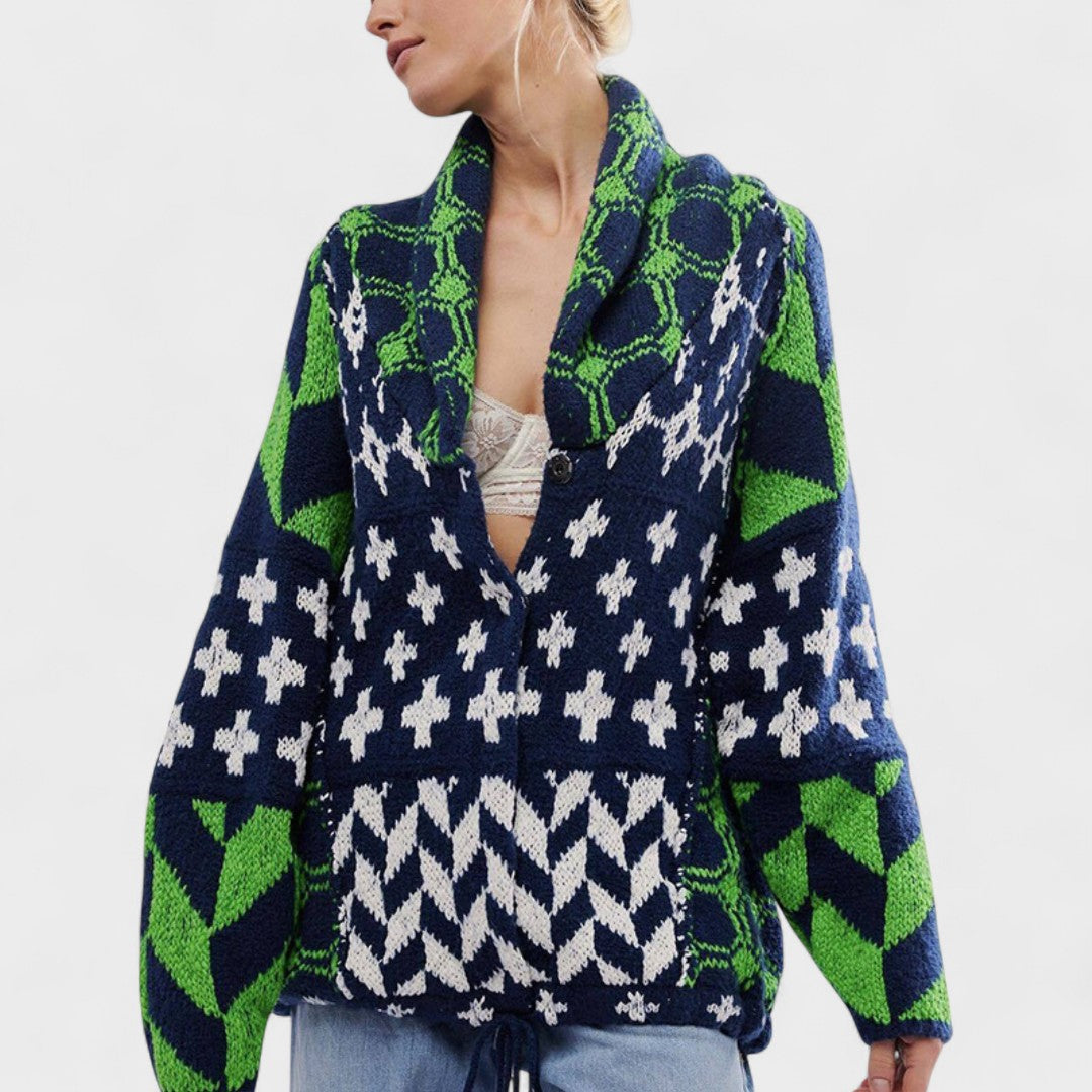 Aitana - Cárdigan oversize de manga larga