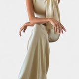 Hope Vestido Maxi Drapado de Un Hombro