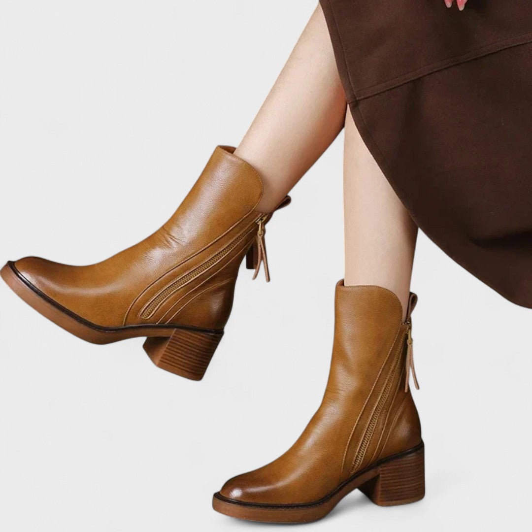 Candela - Botines ortopédicos de piel premium