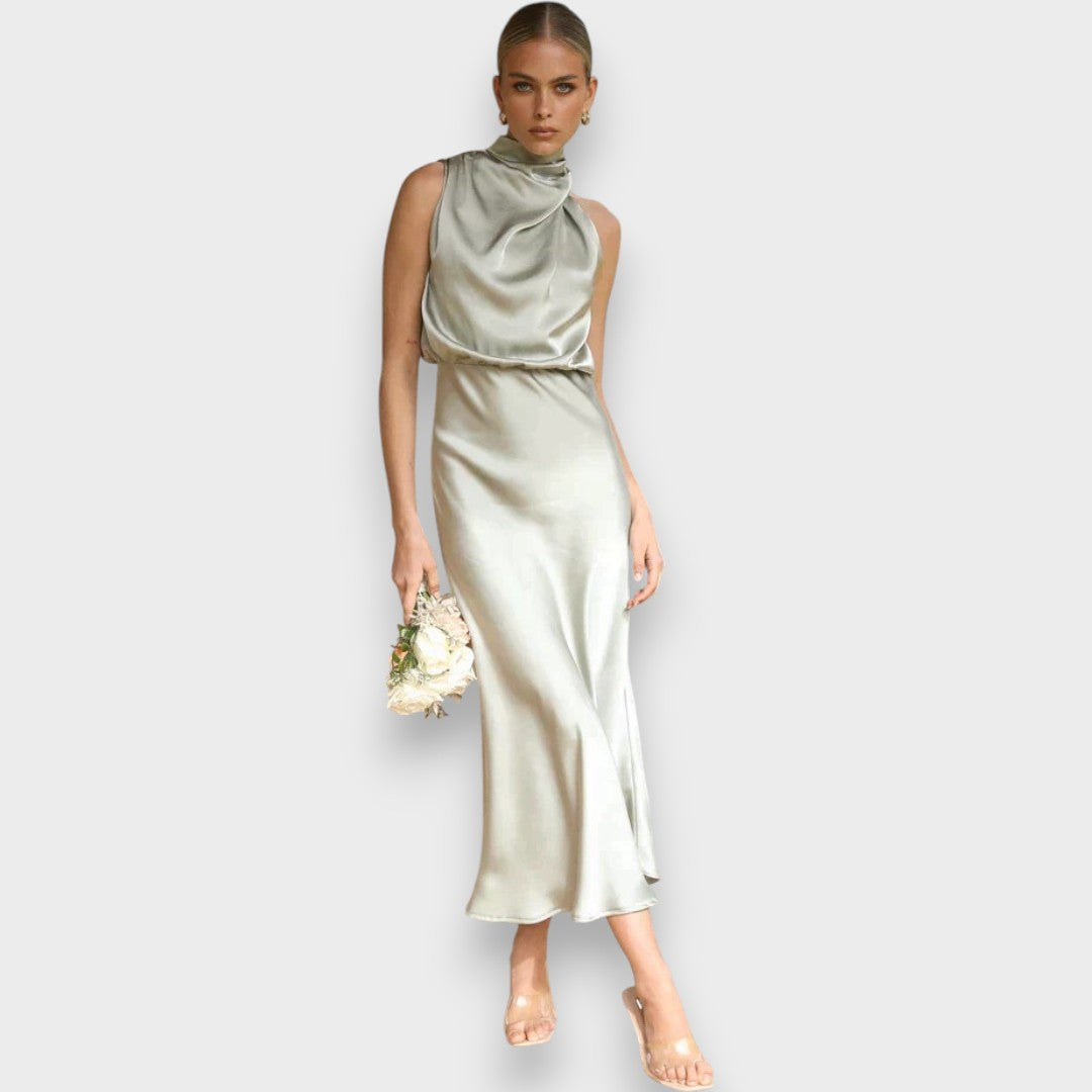 Leonita - Vestido elegante de tejido premium