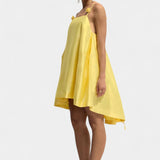 Hedda Vestido Mini Detalle Rosa con Tirantes Espagueti
