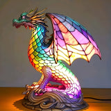 Ignis | Lámpara dragón Magisk de vidrio coloreado