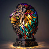 Simba | Lámpara león mágica en vidrio de colores