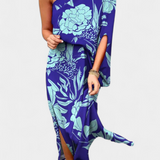 Carlena Vestido de Un Hombro con Estampado Romántico