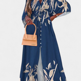 Joelle Vestido Suave Arcoíris con Manga Murciélago