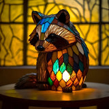 Filou | Lámpara de mapache Magisk en vidrio de colores