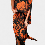 Carlena Vestido de Un Hombro con Estampado Romántico