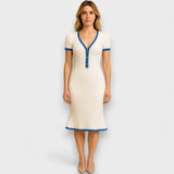 Olívia - Vestido midi elegante
