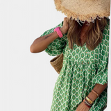 Aroa Vestido Boho con Estampado Artístico y Silueta Fluida