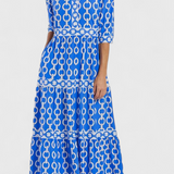 Casilda – Vestido Midi con Estampado de Cadenas