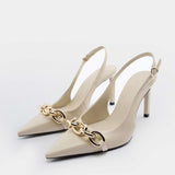 Tacones Metálicos con Cadena
