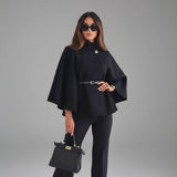 Mila - Elegante chaqueta con mangas de mariposa y cinturón