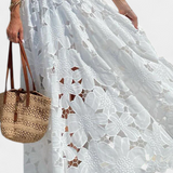 Danitza Conjunto Romántico de Encaje Floral Calado