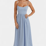 Marvelle Vestido Midi Flowy Sin Mangas